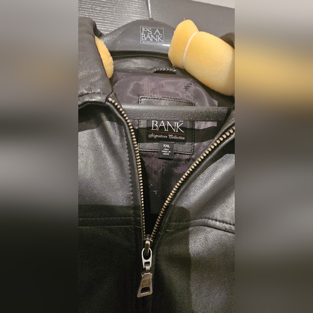 Jos A. Bank Lambskin Leather Jacket